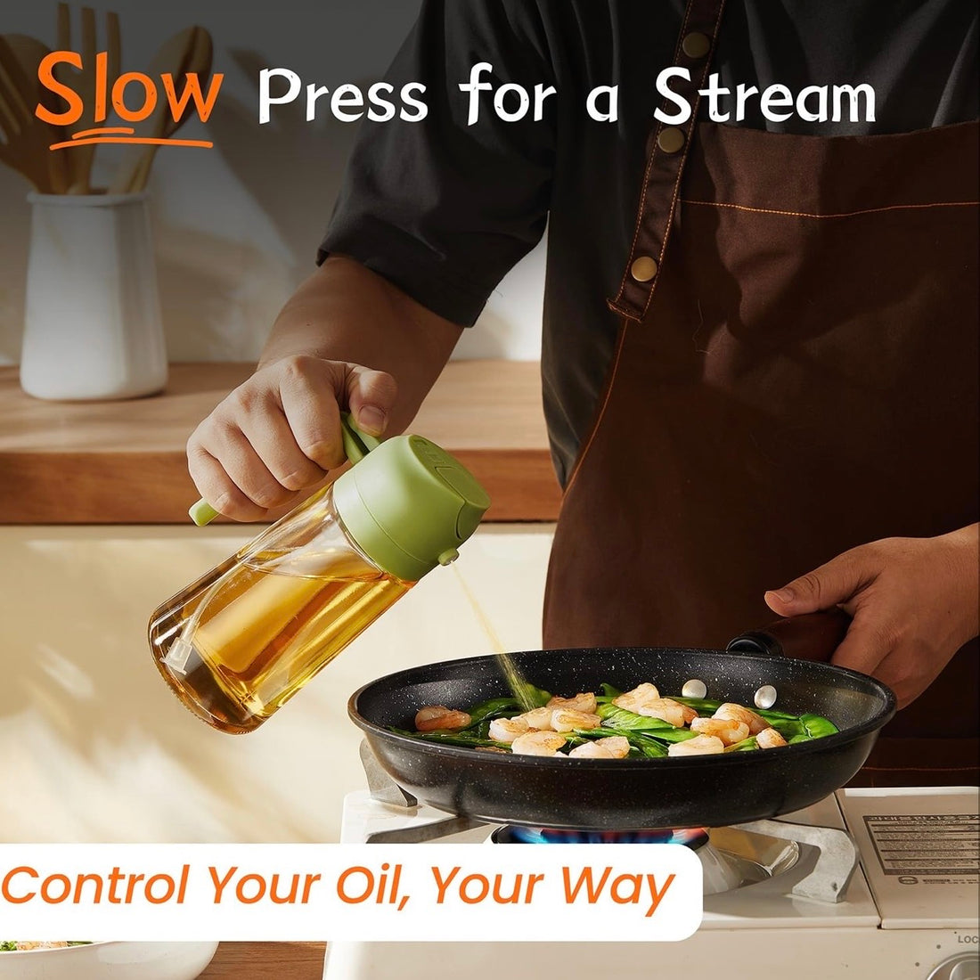 Oil Dispenser Spray Bottle for Cooking